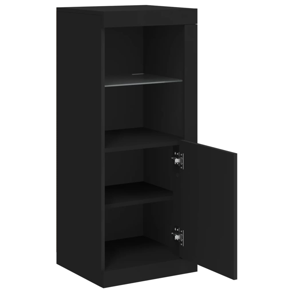 Dressoir Met Led-Verlichting 4X37X00 Cm Zwart