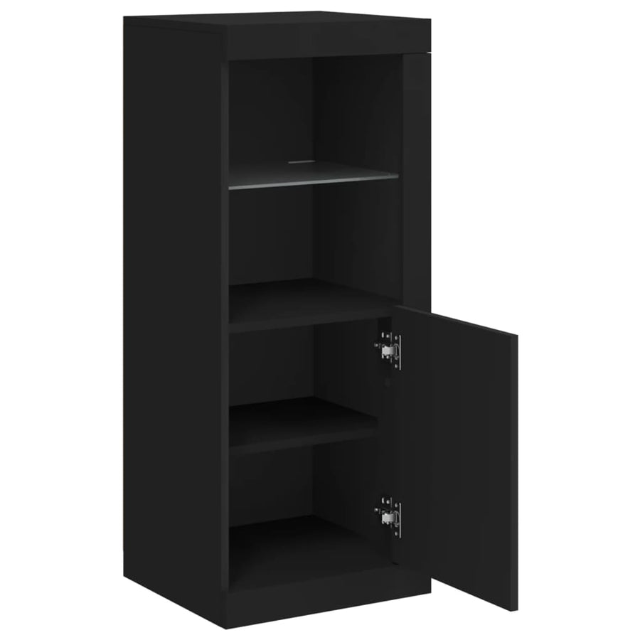Dressoir Met Led-Verlichting 4X37X00 Cm Zwart