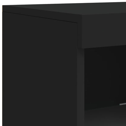 Dressoir Met Led-Verlichting 4X37X00 Cm Zwart