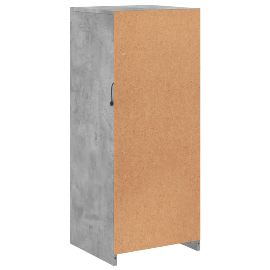 Dressoir Met Led-Verlichting 4X37X00 Cm Betongrijs