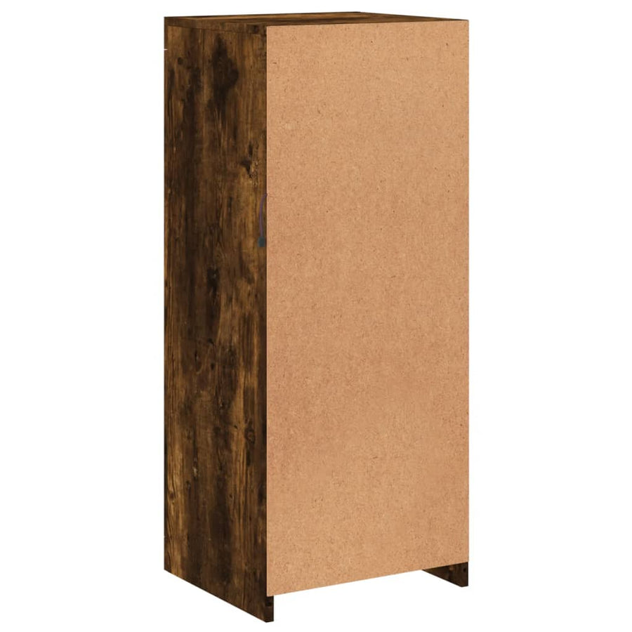 Dressoir Met Led-Verlichting 4X37X00 Cm Kleurig Gerookt eiken