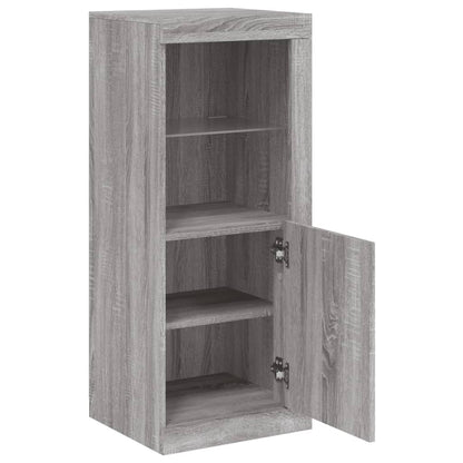 Dressoir Met Led-Verlichting 4X37X00 Cm Eiken Grijs sonoma