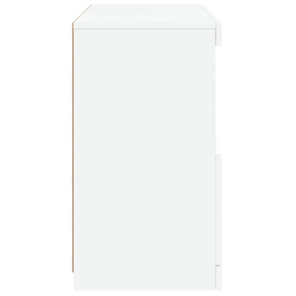 Dressoir Met Led-Verlichting 60X37X67 Cm Wit
