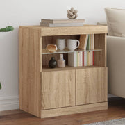 Dressoir 60x37x67 cm sonoma eiken LED