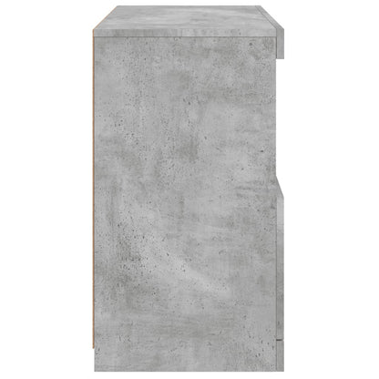 Dressoir Met Led-Verlichting 60X37X67 Cm Betongrijs