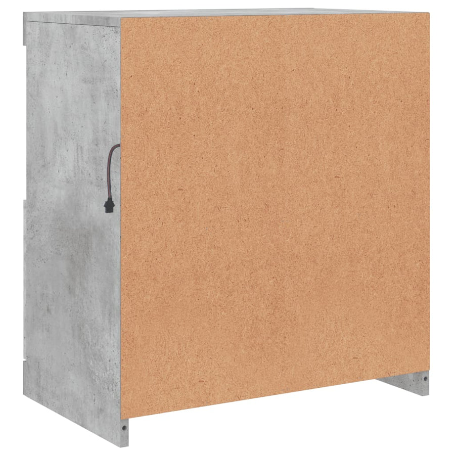 Dressoir Met Led-Verlichting 60X37X67 Cm Betongrijs