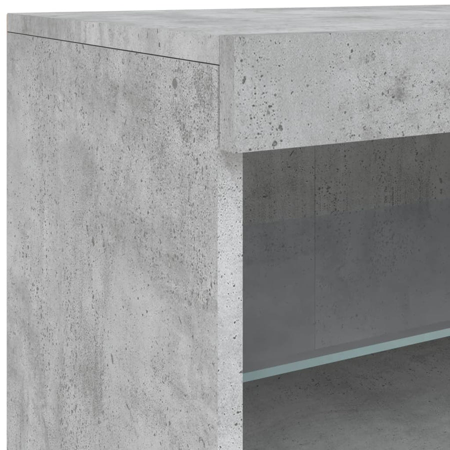 Dressoir Met Led-Verlichting 60X37X67 Cm Betongrijs