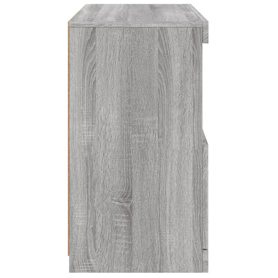 Dressoir Met Led-Verlichting 60X37X67 Cm Eiken Grijs sonoma