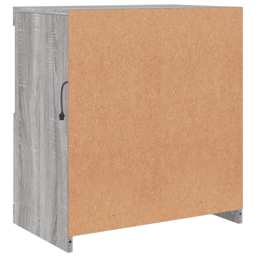 Dressoir Met Led-Verlichting 60X37X67 Cm Eiken Grijs sonoma