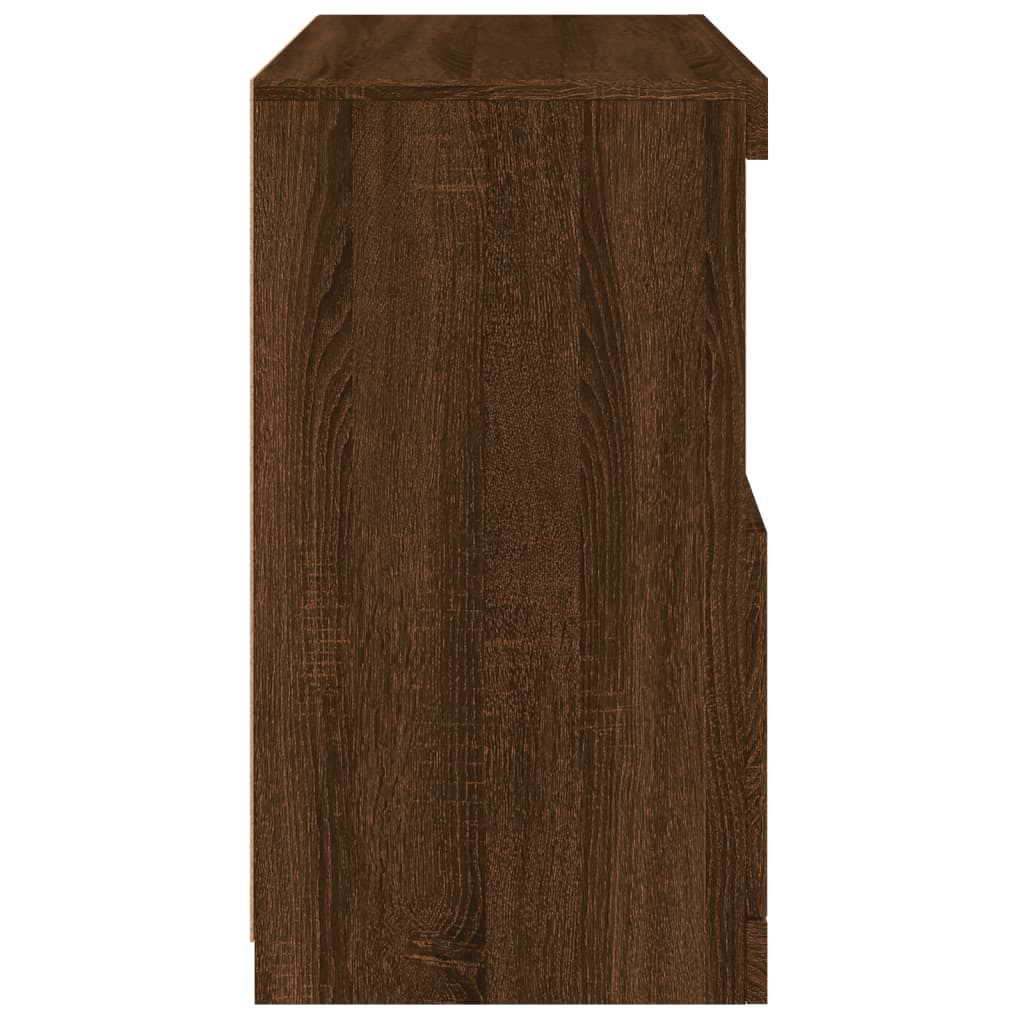 Dressoir Met Led-Verlichting 60X37X67 Cm Bruineikenkleurig bruin eikenkleur