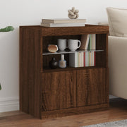 Dressoir 60x37x67 cm bruineiken led
