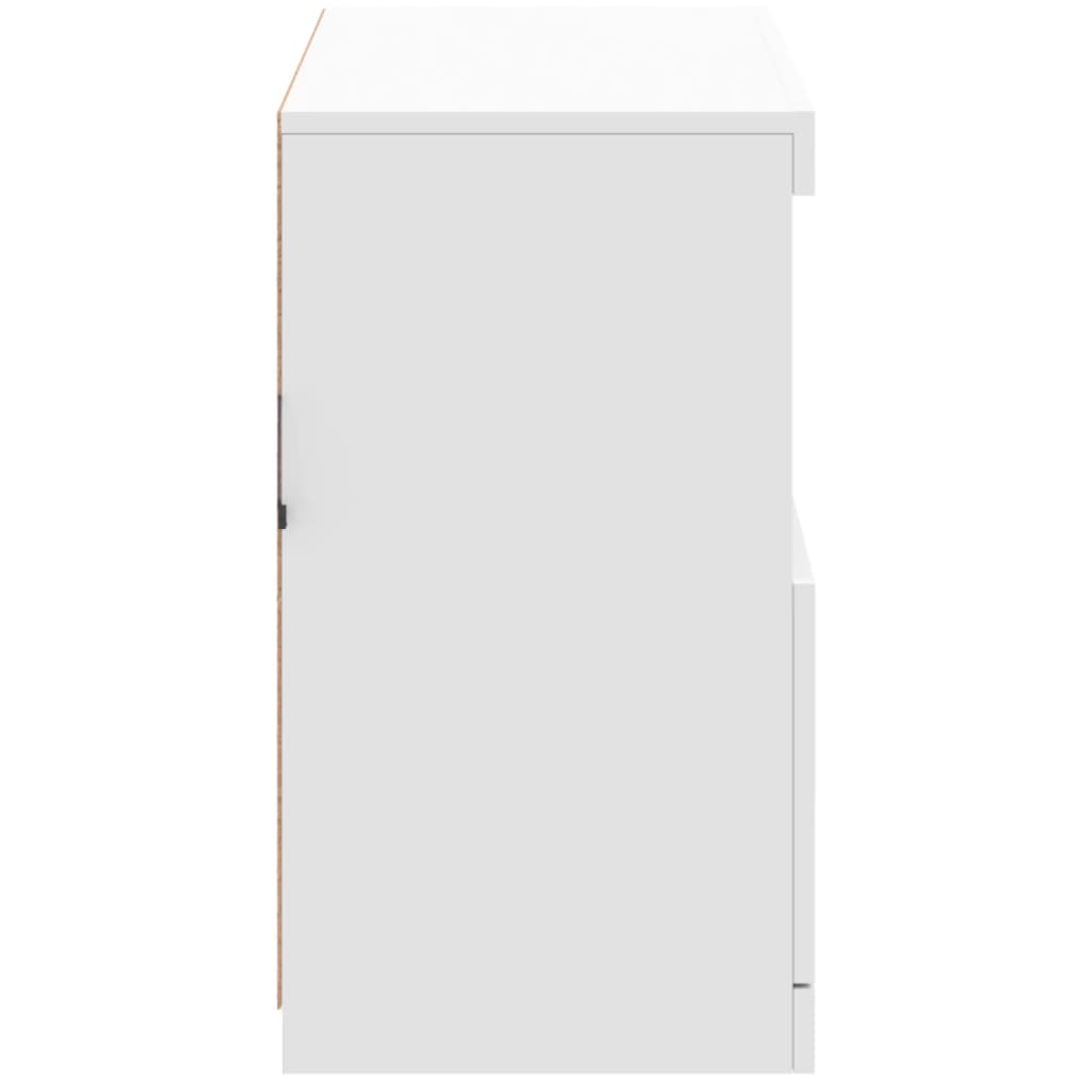 Dressoir Met Led-Verlichting 8X37X67 Cm Wit
