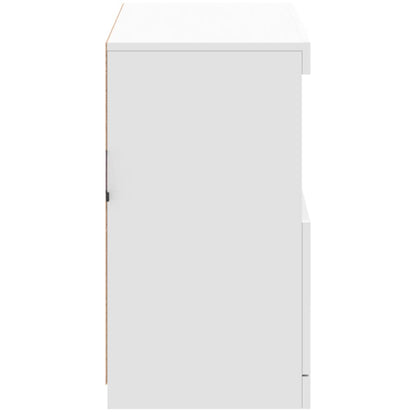 Dressoir Met Led-Verlichting 8X37X67 Cm Wit