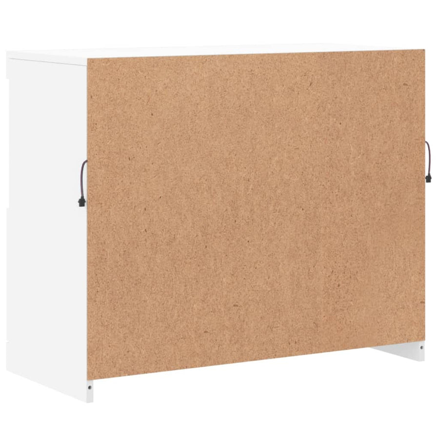 Dressoir Met Led-Verlichting 8X37X67 Cm Wit