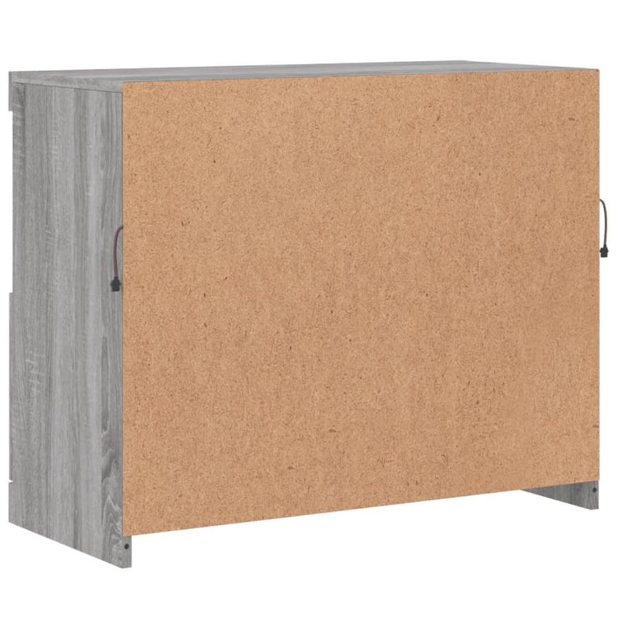 Dressoir Met Led-Verlichting 8X37X67 Cm Eiken Grijs sonoma