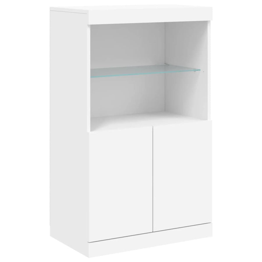 Dressoir Met Led-Verlichting 60,5X37X00 Cm Wit