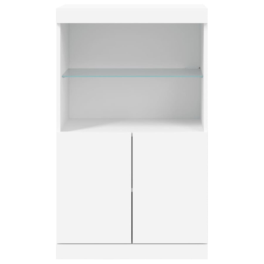 Dressoir Met Led-Verlichting 60,5X37X00 Cm Wit