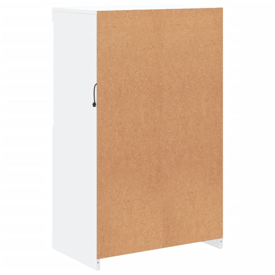 Dressoir Met Led-Verlichting 60,5X37X00 Cm Wit