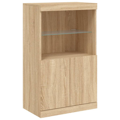 Dressoir Met Led-Verlichting 60,5X37X00 Cm Kleurig Sonoma eiken