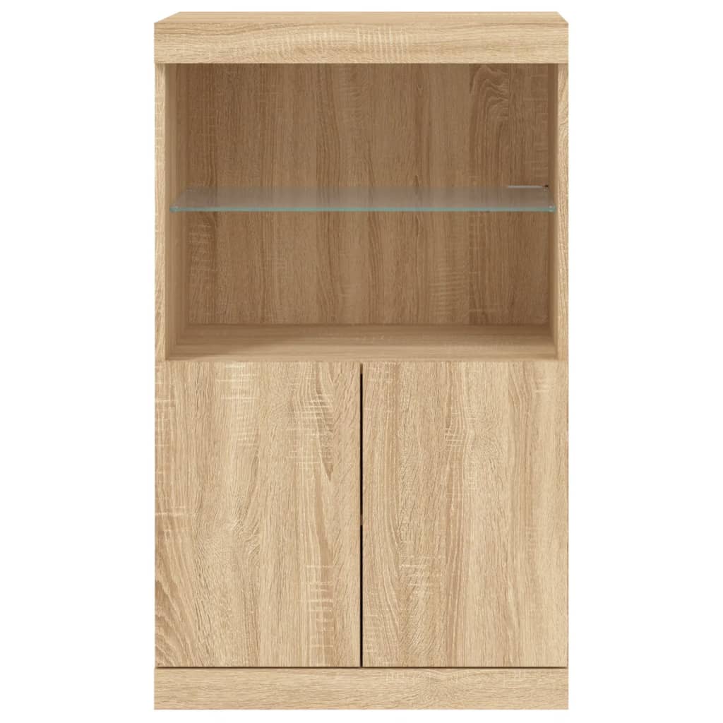 Dressoir Met Led-Verlichting 60,5X37X00 Cm Kleurig Sonoma eiken