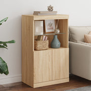 Dressoir 60,5x37x100 cm sonoma eiken met LED
