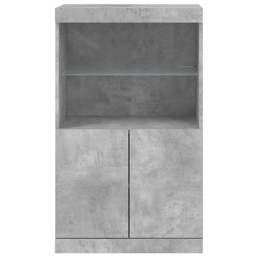 Dressoir Met Led-Verlichting 60,5X37X00 Cm Betongrijs