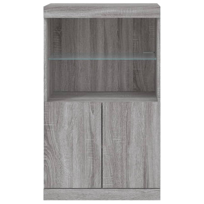 Dressoir Met Led-Verlichting 60,5X37X00 Cm Eiken Grijs sonoma