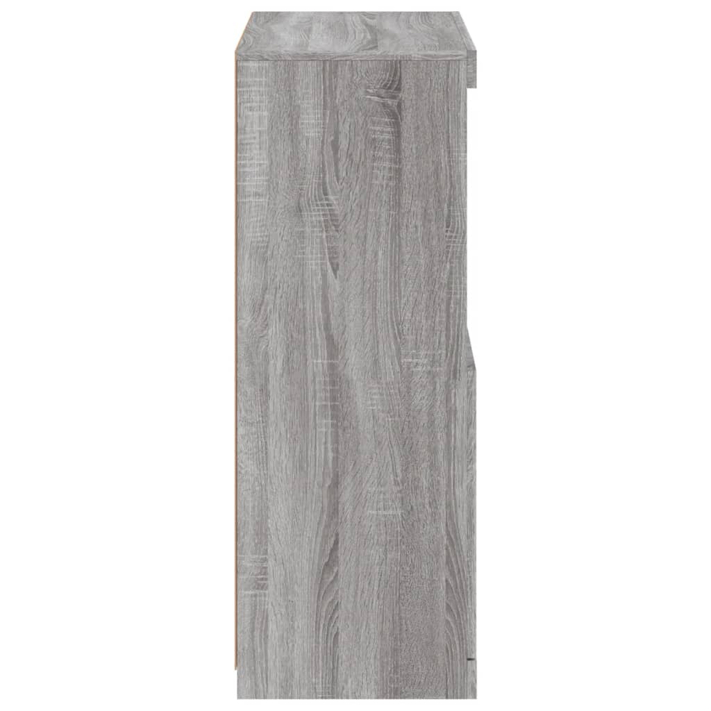 Dressoir Met Led-Verlichting 60,5X37X00 Cm Eiken Grijs sonoma