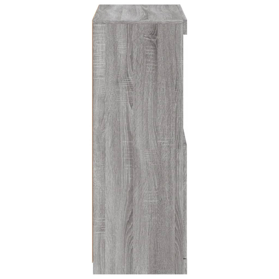 Dressoir Met Led-Verlichting 60,5X37X00 Cm Eiken Grijs sonoma