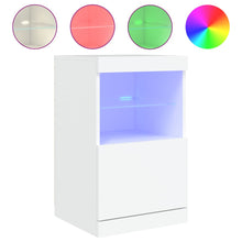 Dressoir Met Led-Verlichting 4X37X67 Cm Wit
