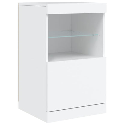Dressoir Met Led-Verlichting 4X37X67 Cm Wit