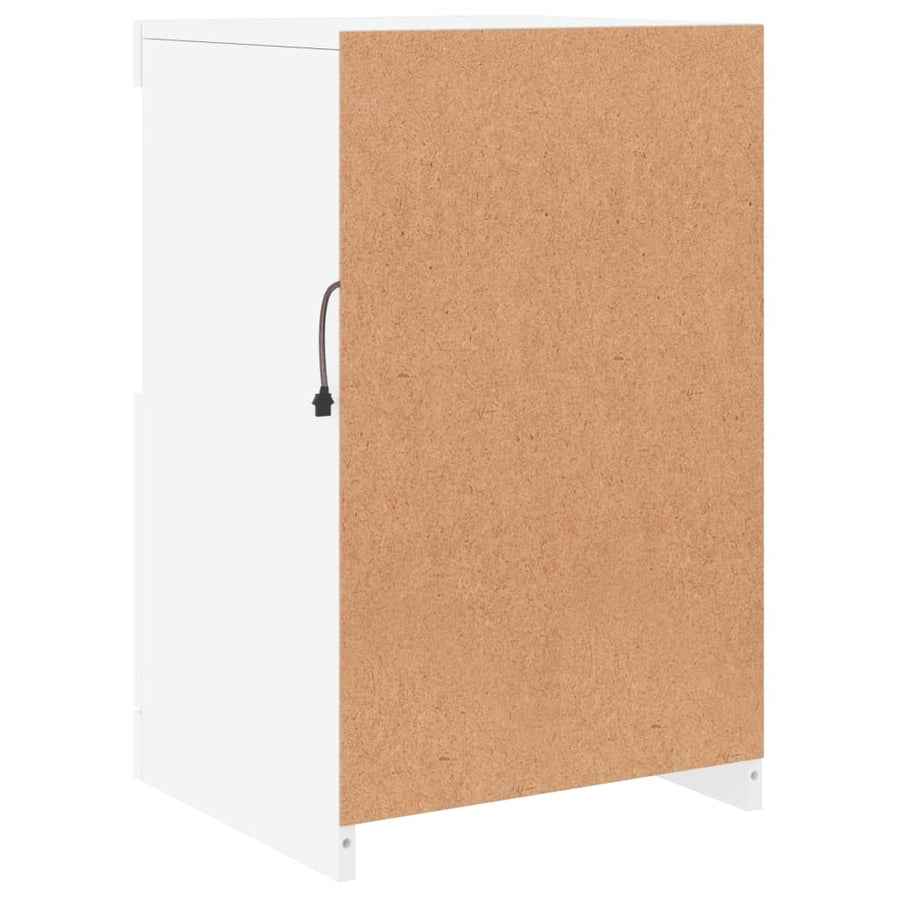 Dressoir Met Led-Verlichting 4X37X67 Cm Wit