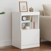 Dressoir 41x37x67 cm wit met LED