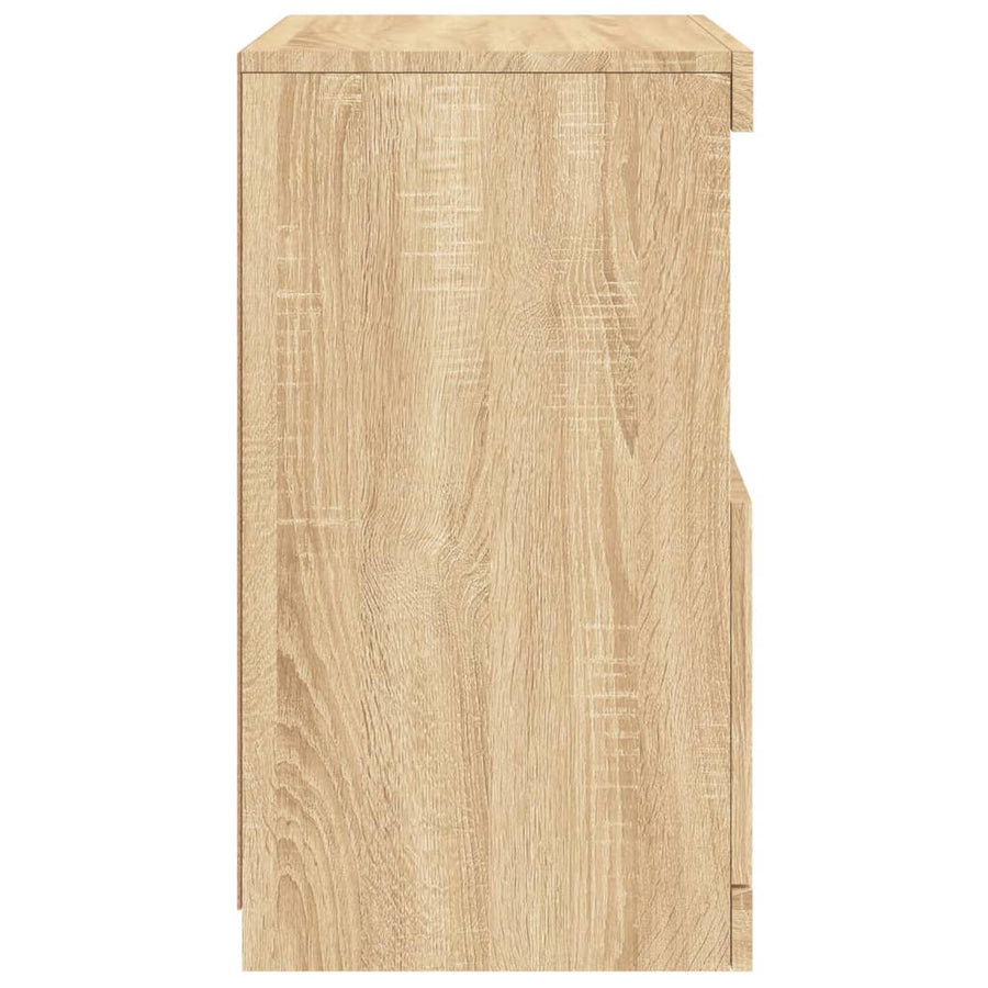 Dressoir Met Led-Verlichting 4X37X67 Cm Kleurig Sonoma eiken