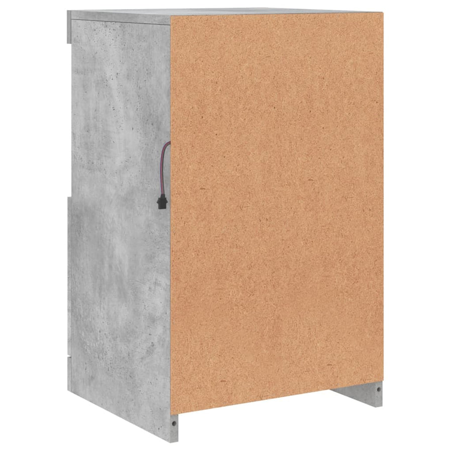 Dressoir Met Led-Verlichting 4X37X67 Cm Betongrijs