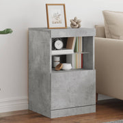 Dressoir 41x37x67 cm betongrijs LED
