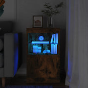 Dressoir 41x37x67 cm gerookt eiken met LED
