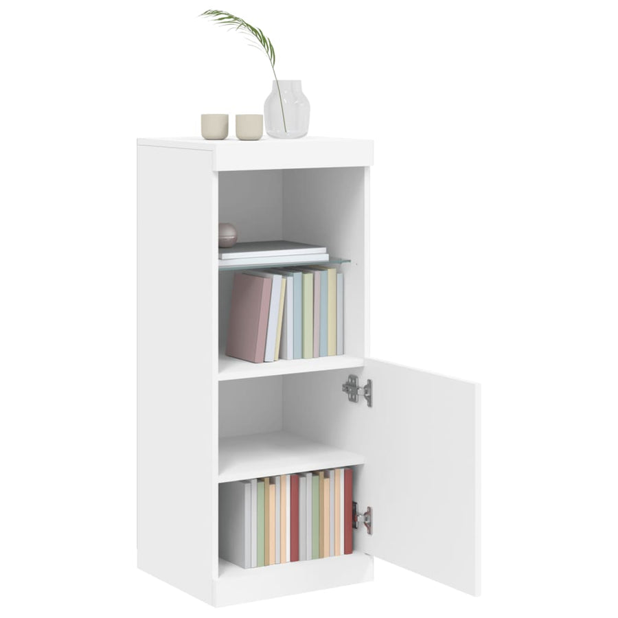 Dressoir Met Led-Verlichting 4X37X00 Cm Wit