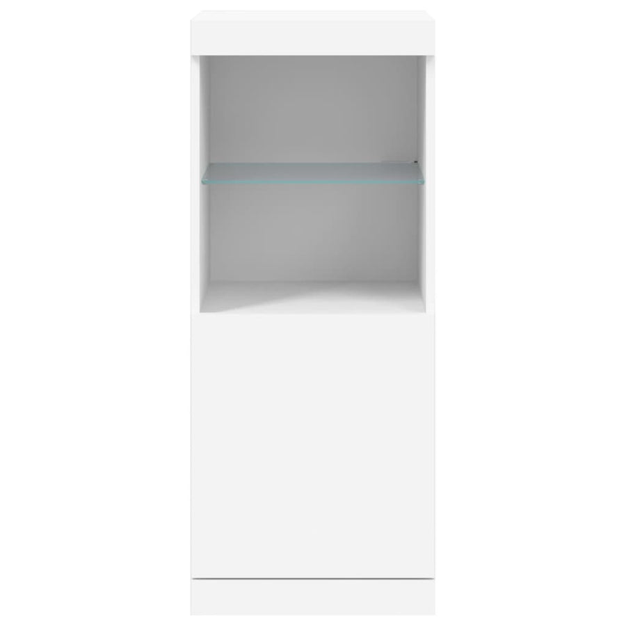 Dressoir Met Led-Verlichting 4X37X00 Cm Wit