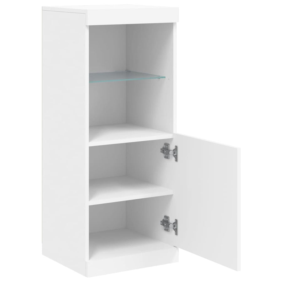 Dressoir Met Led-Verlichting 4X37X00 Cm Wit