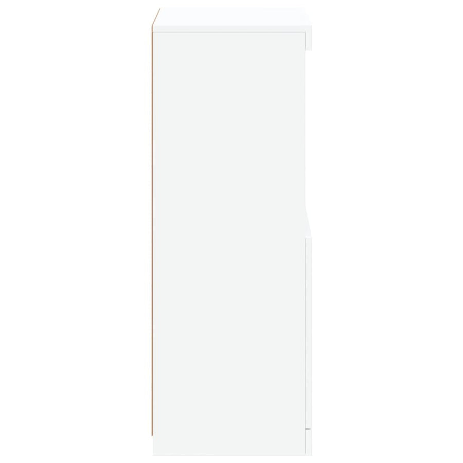 Dressoir Met Led-Verlichting 4X37X00 Cm Wit