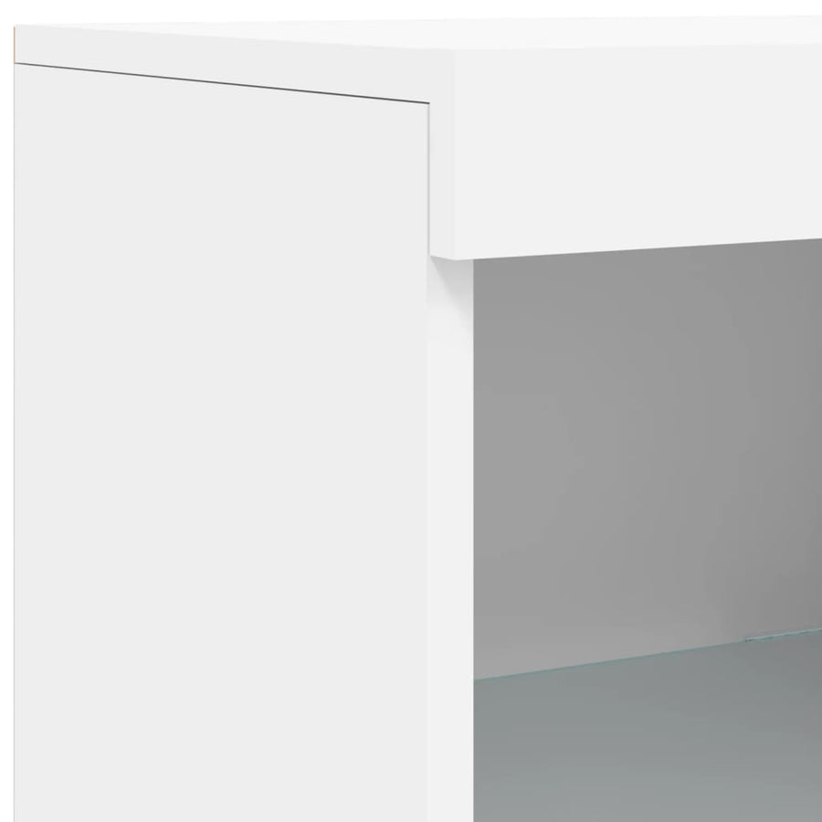 Dressoir Met Led-Verlichting 4X37X00 Cm Wit