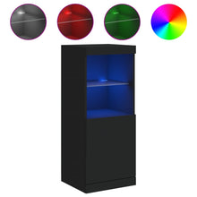 Dressoir Met Led-Verlichting 4X37X00 Cm Zwart