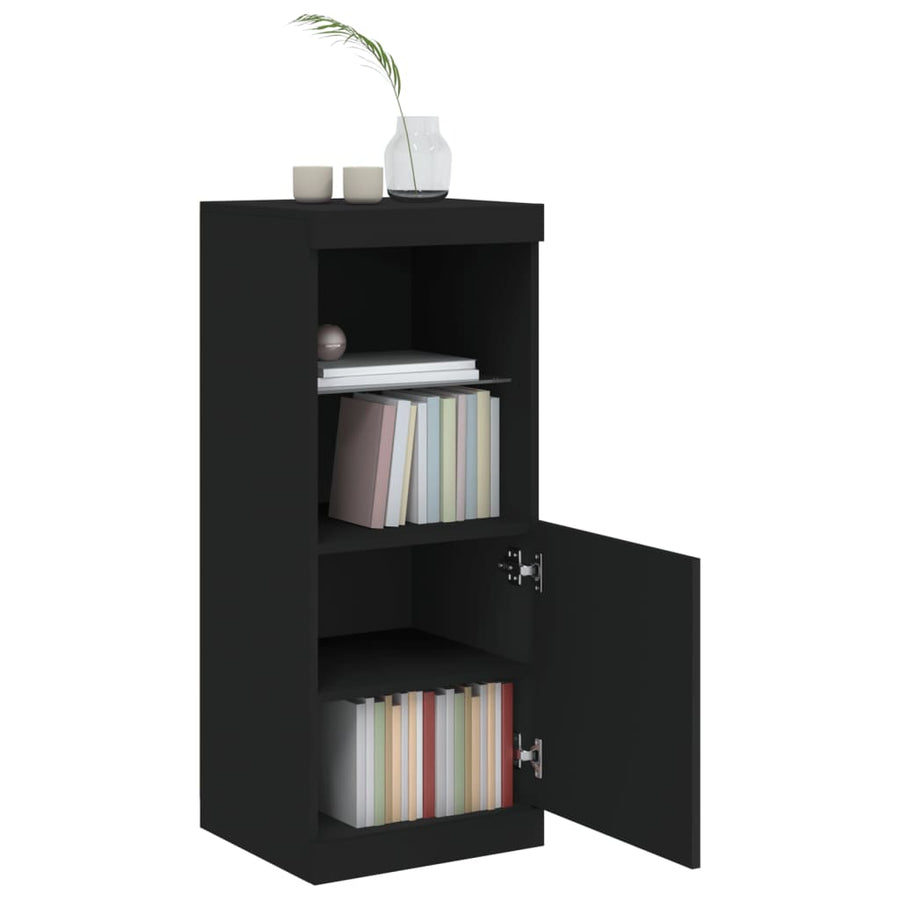 Dressoir Met Led-Verlichting 4X37X00 Cm Zwart