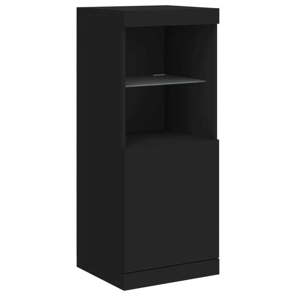 Dressoir Met Led-Verlichting 4X37X00 Cm Zwart