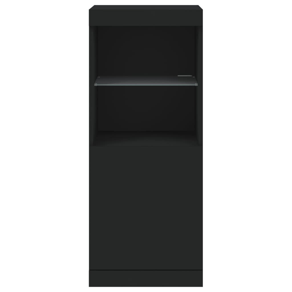 Dressoir Met Led-Verlichting 4X37X00 Cm Zwart