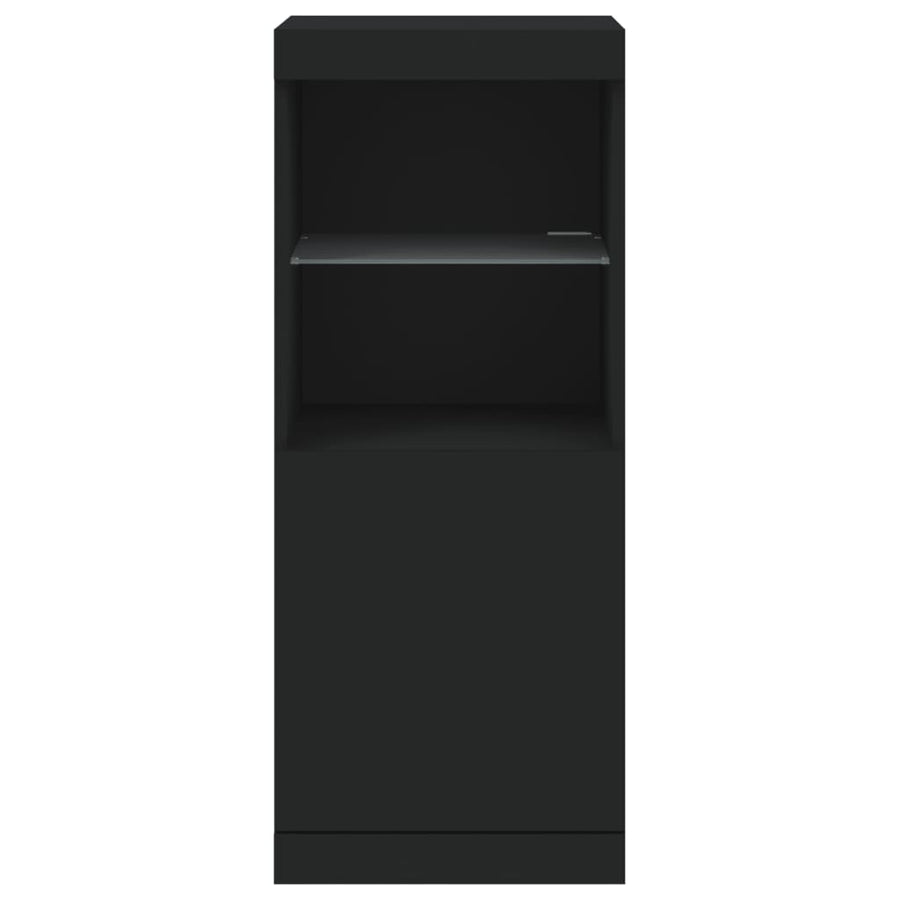Dressoir Met Led-Verlichting 4X37X00 Cm Zwart