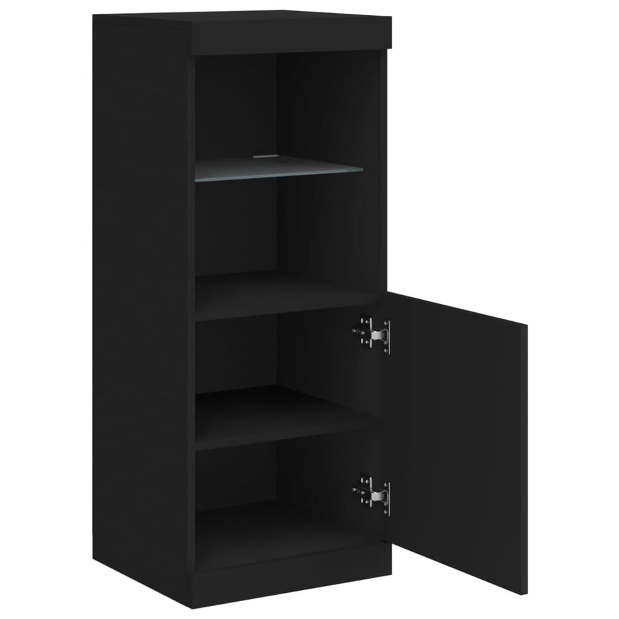 Dressoir Met Led-Verlichting 4X37X00 Cm Zwart