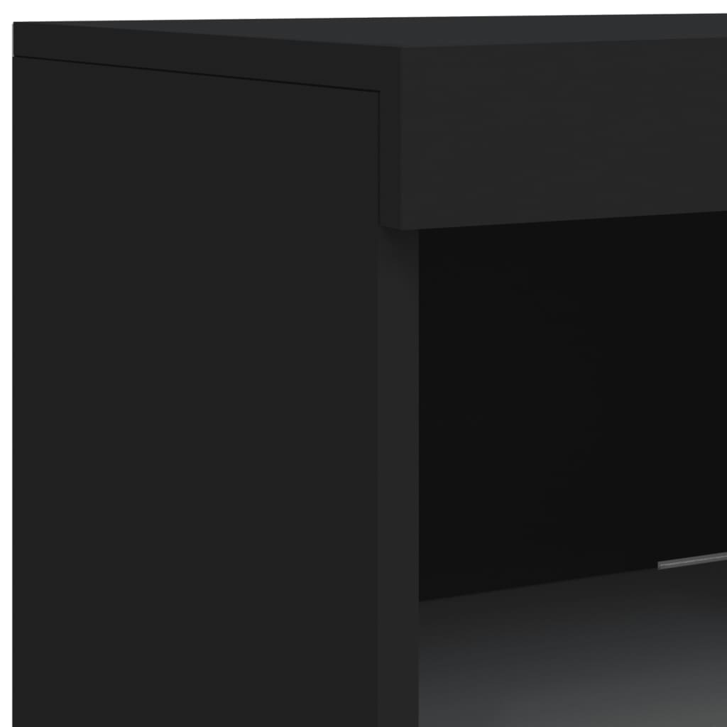 Dressoir Met Led-Verlichting 4X37X00 Cm Zwart