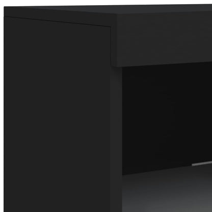 Dressoir Met Led-Verlichting 4X37X00 Cm Zwart